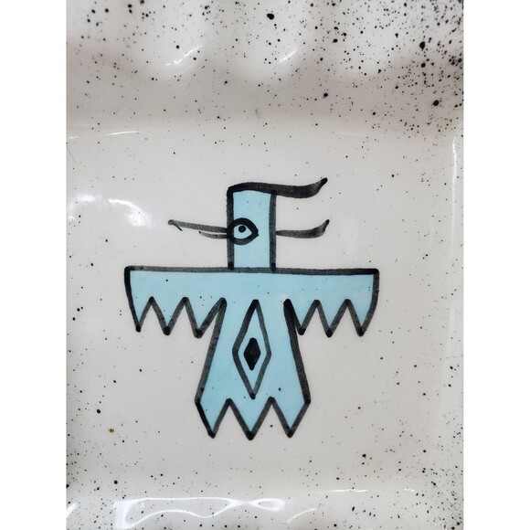 Vintage Kachina Figure Ashtray Loma of Arizona Speckled Pottery Southwestern - Picture 8 of 8